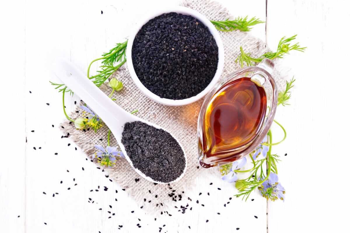 The powerful anti-oxidant, anti-inflammatory and nutritive properties of black seed oil can help to restore the natural health and vitality of skin.(kostrez/Shutterstock)