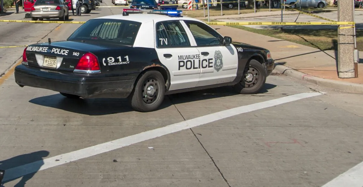 A Milwaukee Police Department car in Milwaukee on Aug. 14, 2016. (Darren Hauck/Getty Images)