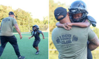 VIDEO: Dad Surprises His Son at Football Practice After Returning Home From Overseas Deployment