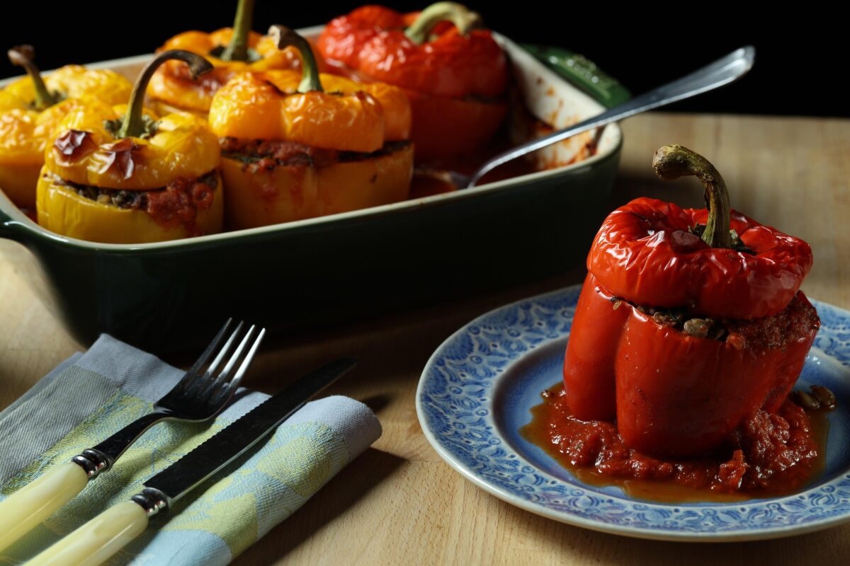Stuffed Peppers. (Abel Uribe/Chicago Tribune; Shannon Kinsella/food styling)
