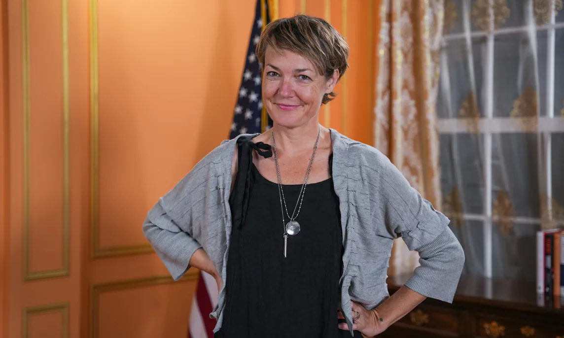 Former Smith College employee Jodi Shaw. (Chicheng Chiou/The Epoch Times)