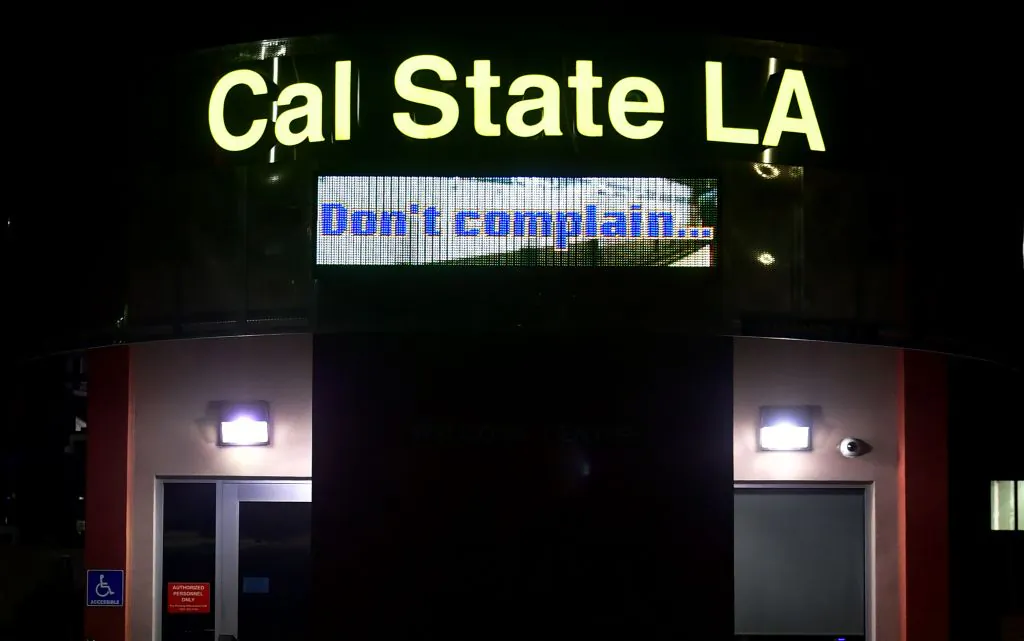 The California State University–Los Angeles campus on April 25, 2019. (Frederic J. Brown/AFP via Getty Images)