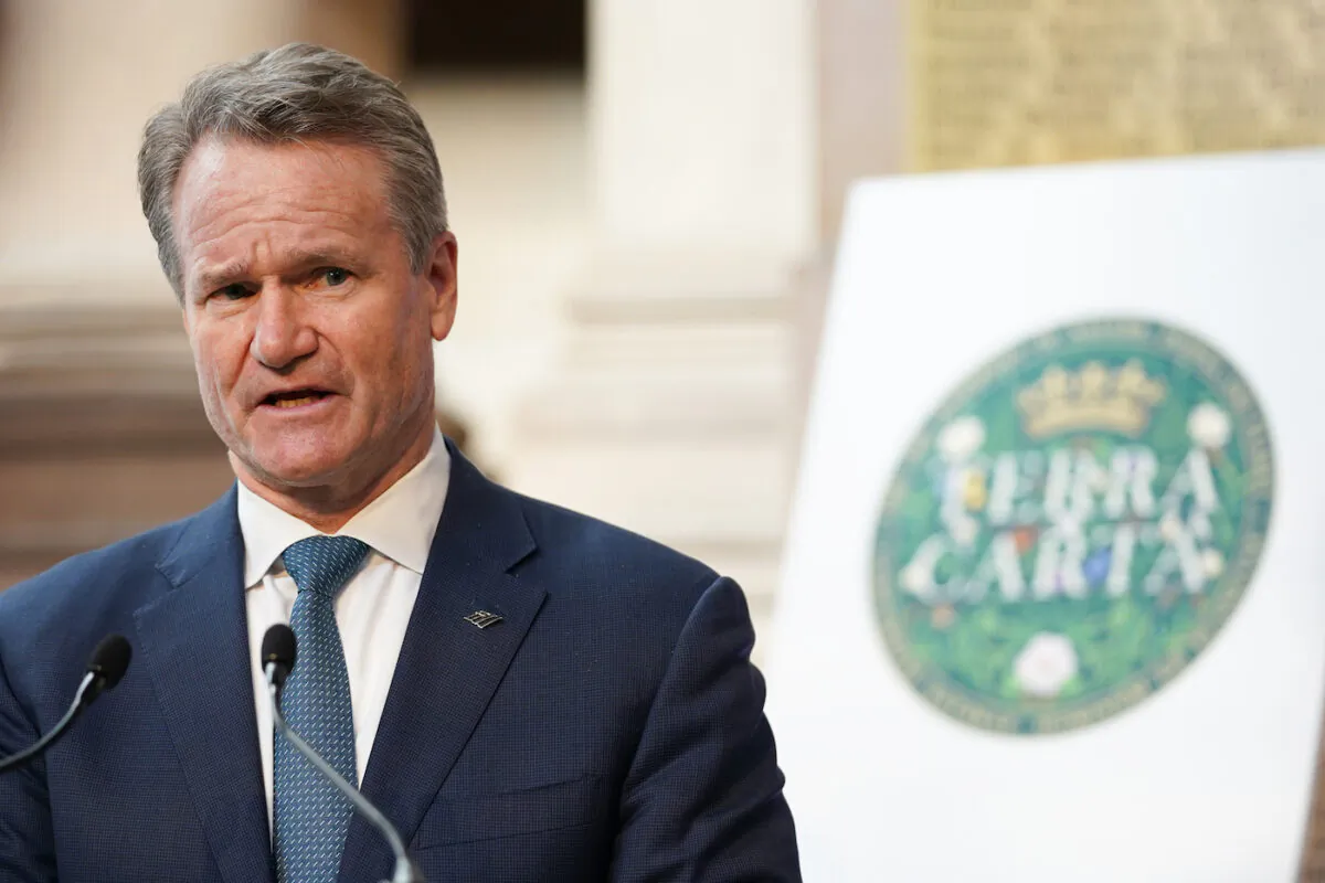 Bank of America CEO Brian Moynihan in Glasgow, Scotland, on Nov. 3, 2021. (Ian Forsyth/Getty Images)