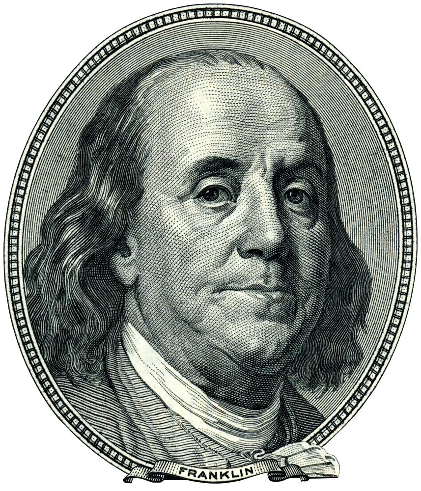 Portrait,Of,U.s.,Statesman,,Inventor,,And,Diplomat,Benjamin,Franklin,As