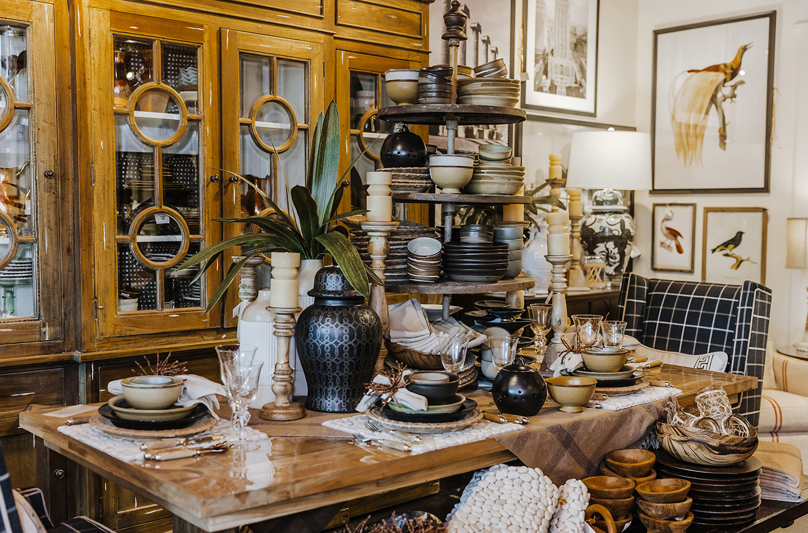 Stacks of earthenware