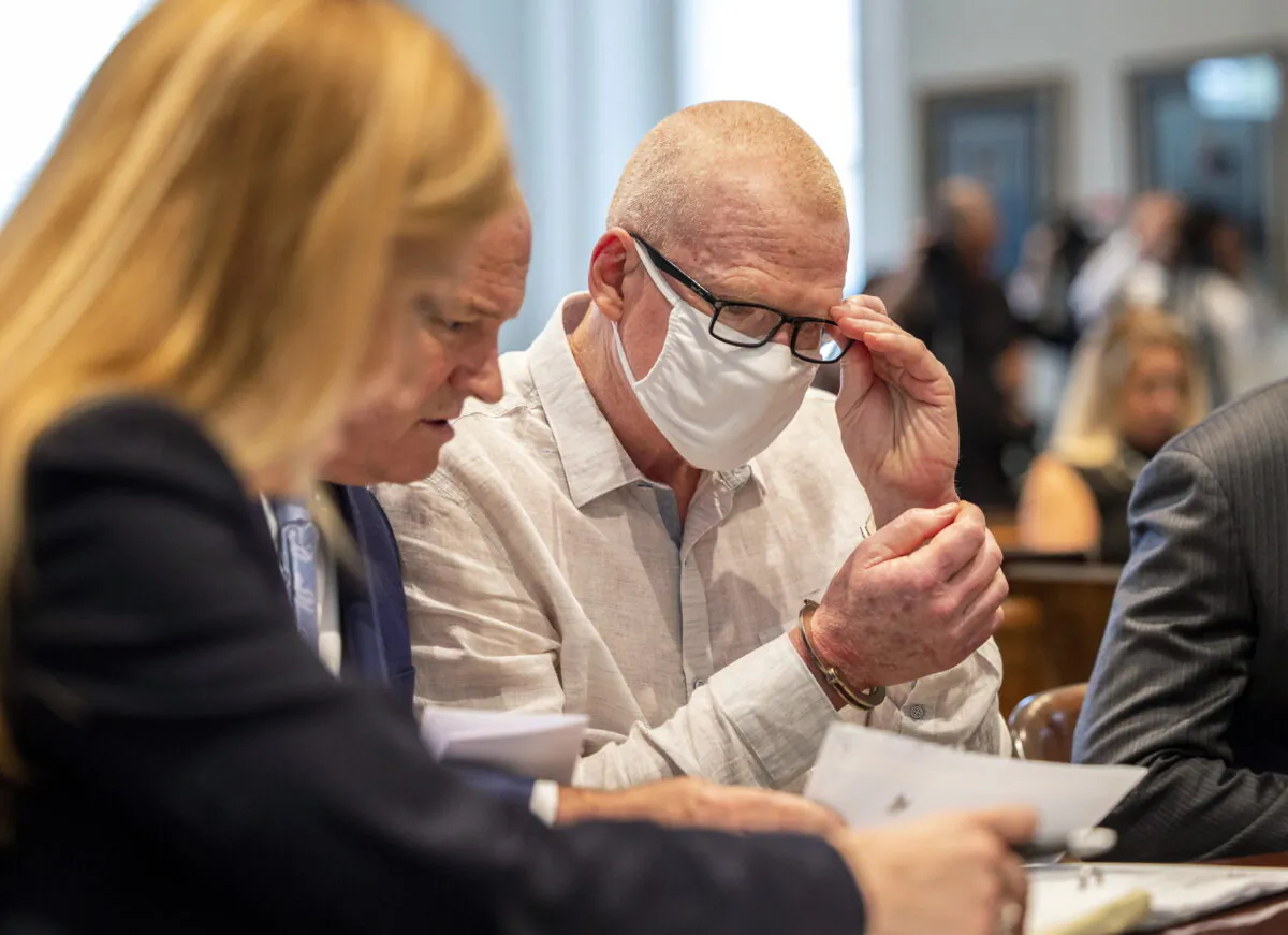 Alex Murdaugh appears for a hearing at the Colleton County Courthouse in Walterboro, S.C., on July 20, 2022. (Gavin McIntyre/The Post And Courier via AP)