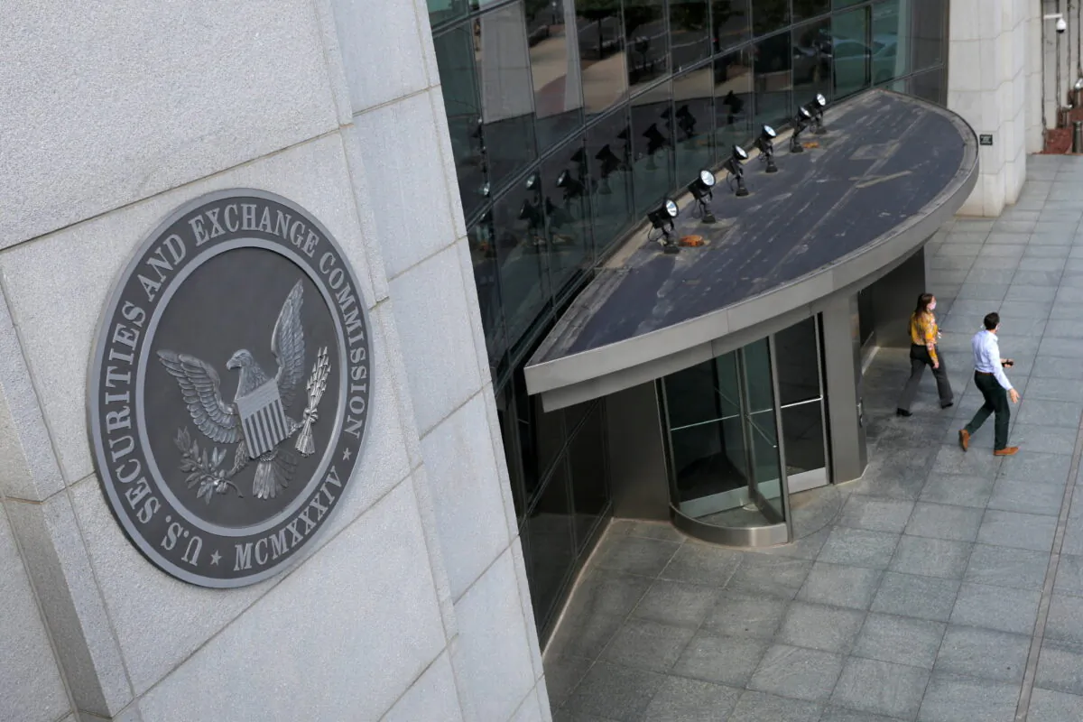 The headquarters of the U.S. Securities and Exchange Commission (SEC) in Washington on May 12, 2021. (Reuters/Andrew Kelly/File Photo)