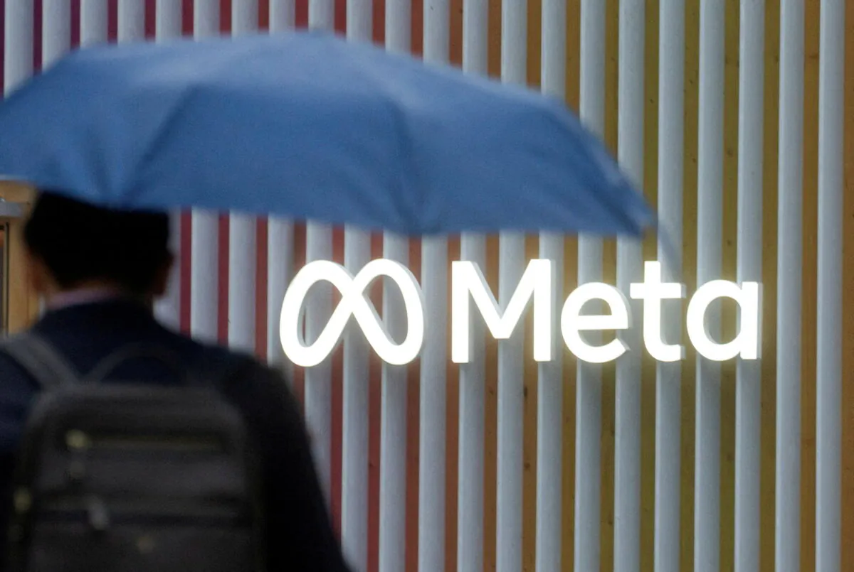The logo of Meta Platforms is seen in Davos, Switzerland, on May 22, 2022. (File Photo)