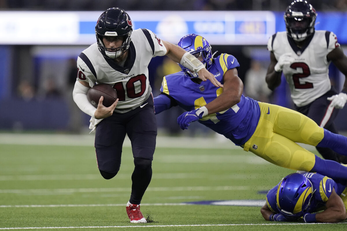 The Houston Texans are taking on the Los Angeles Rams in Game 2 of the 2022  NFL Preseason.