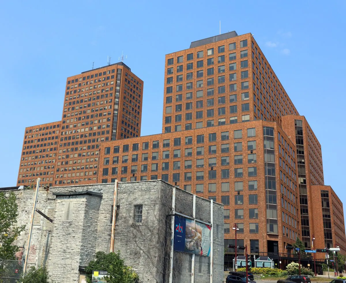 The national headquarters of the Department of Canadian Heritage, at Les Terrasses de la Chaudiere, in Gatineau, Quebec, on Aug. 21, 2021. (meunierd/shutterstock)