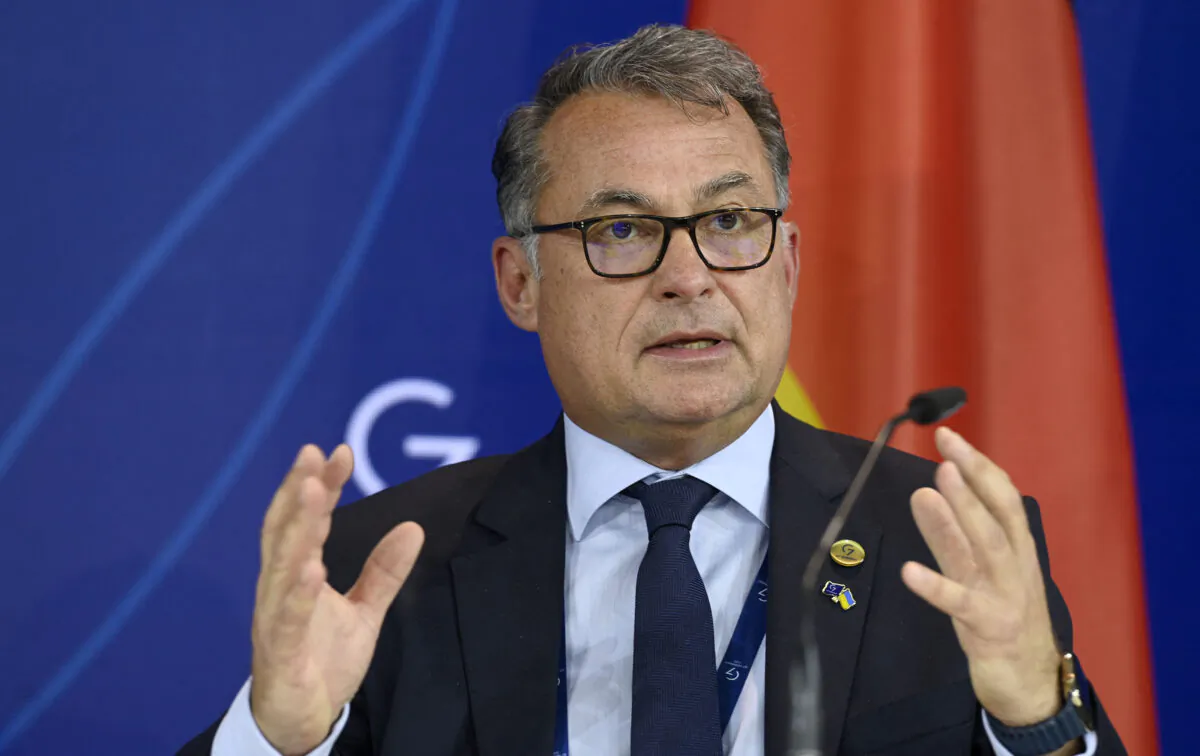 President of the German Central Bank Joachim Nagel gives a press conference at the end of a meeting of finance ministers and central bankers from the Group of Seven industrialized nations, in Koenigswinter near Bonn, Germany, on May 20, 2022. (Ina Fassbender/AFP via Getty Images)