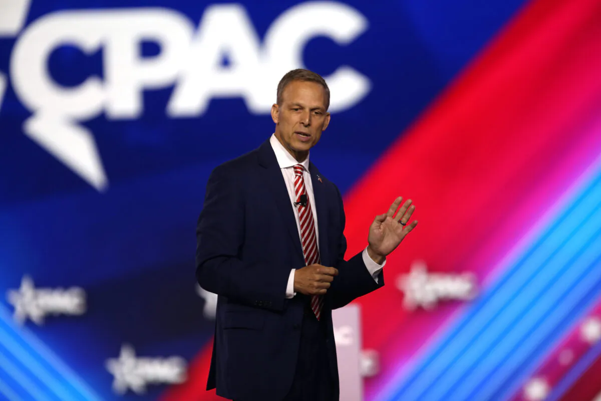 Rep. Scott Perry (R-Pa.) speaks at the Conservative Political Action Conference in Dallas at the Hilton Anatole August 5, 2022.  (Bobby Sanchez/The Epoch Times)