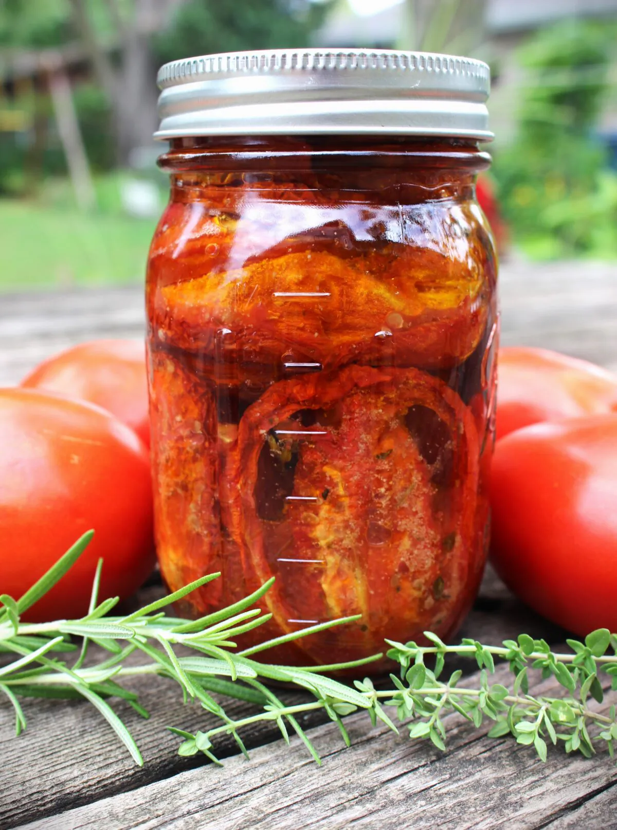 Packed in oil, these roasted tomatoes will keep for a month in the fridge. (Stephanie Thurow)