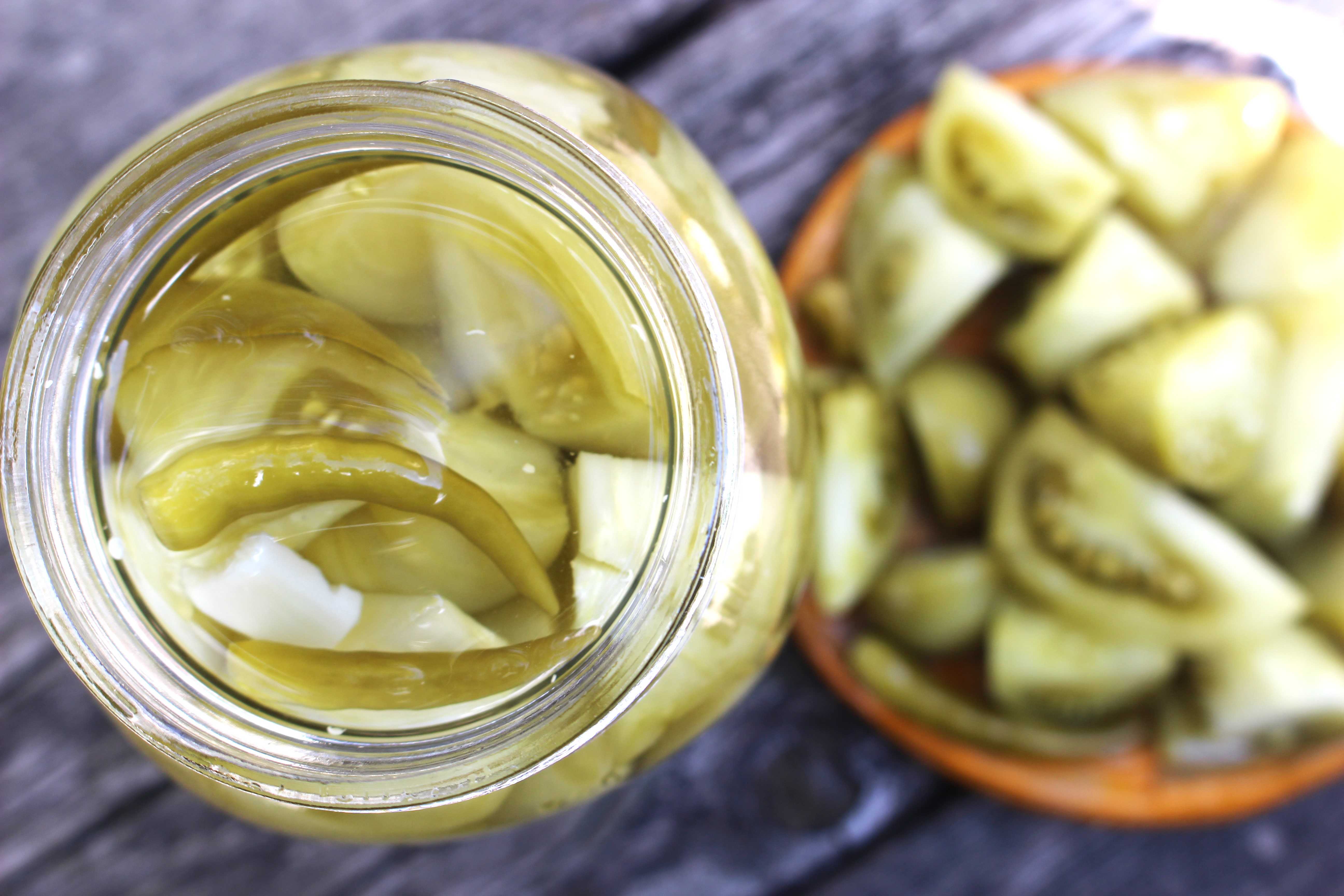 Spicy Green Tomato Pickles - Stephanie Thurow