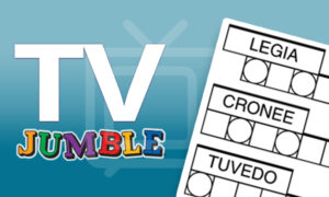 TV Jumble (New Puzzles Every Sunday)