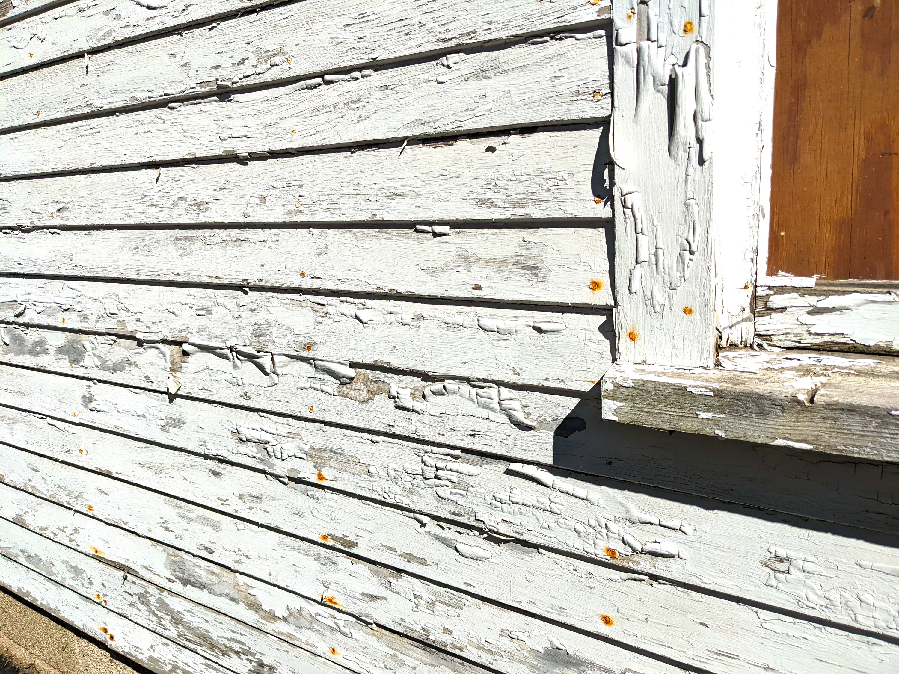 peeling paint