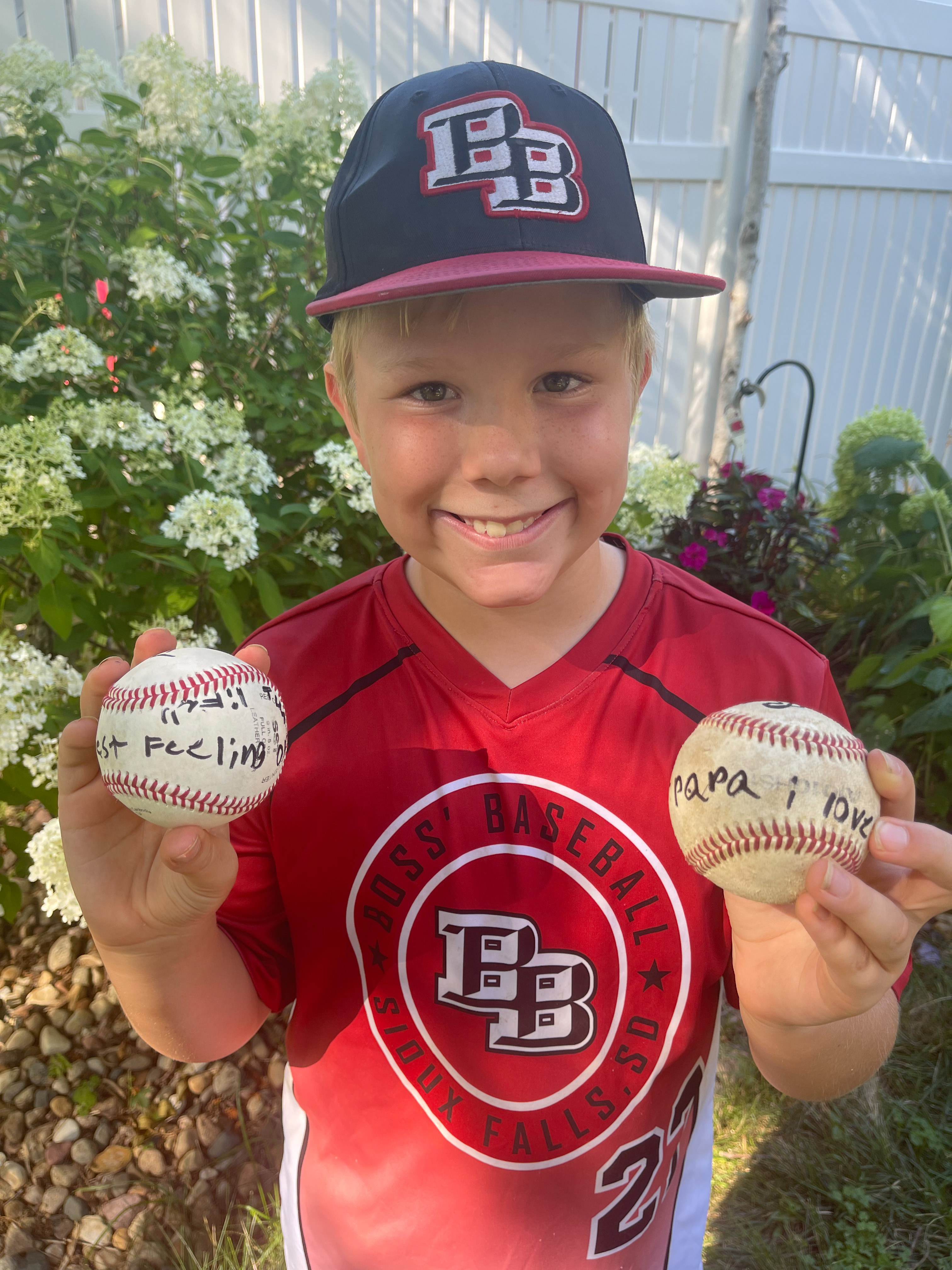 Boy Dedicates His First Home Run Baseball to Grandpa Who Coached Him:  'Papa, I Love You