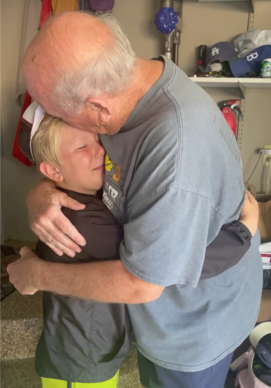 Boy Dedicates His First Home Run Baseball to Grandpa Who Coached Him: &apos...