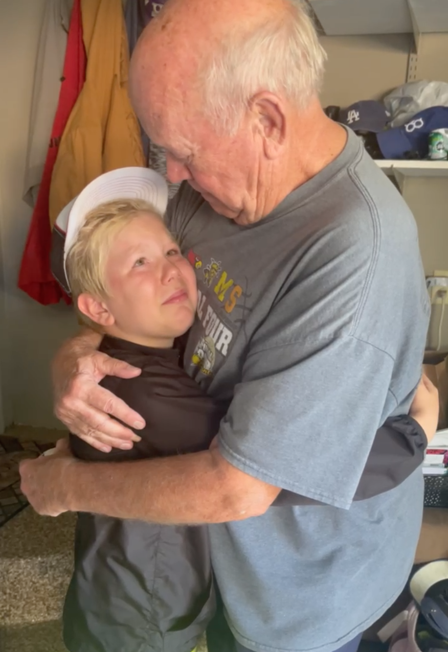 Boy Dedicates His First Home Run Baseball to Grandpa Who Coached Him: &apos...