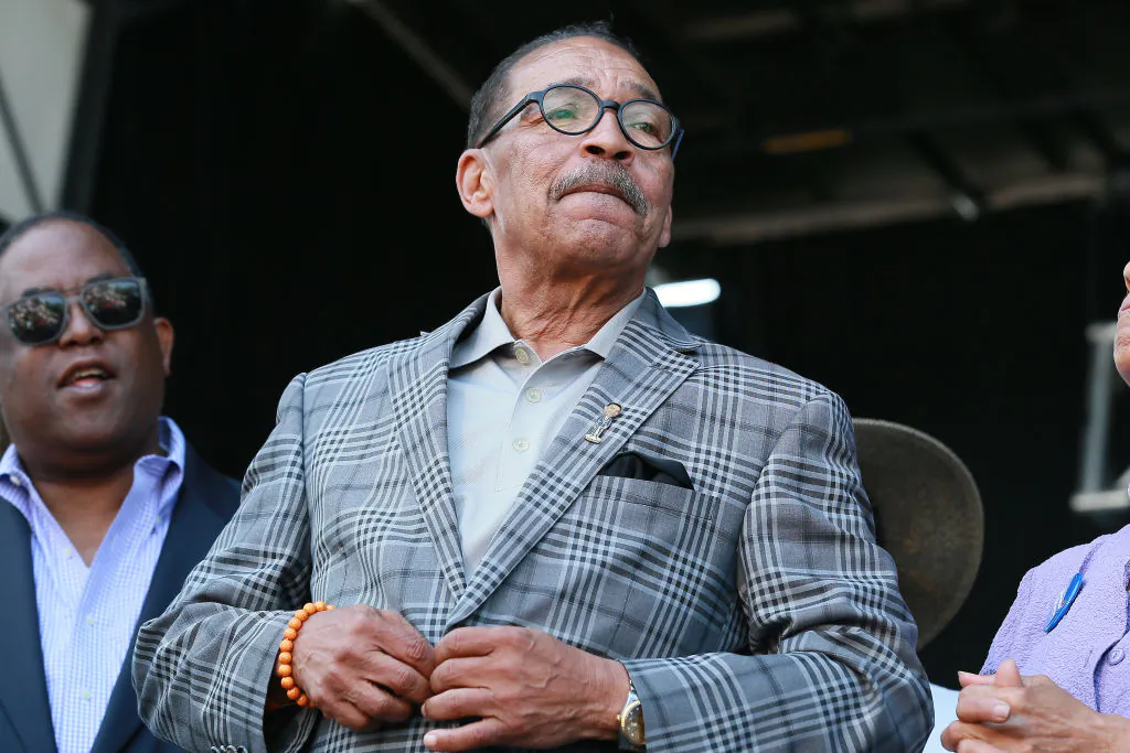 Herb Wesson attends the official unveiling of City Of Los Angeles's Obama Boulevard in honor of the 44th President of the United States of America in Los Angeles, Calif., on May 04, 2019. (Leon Bennett/Getty Images)