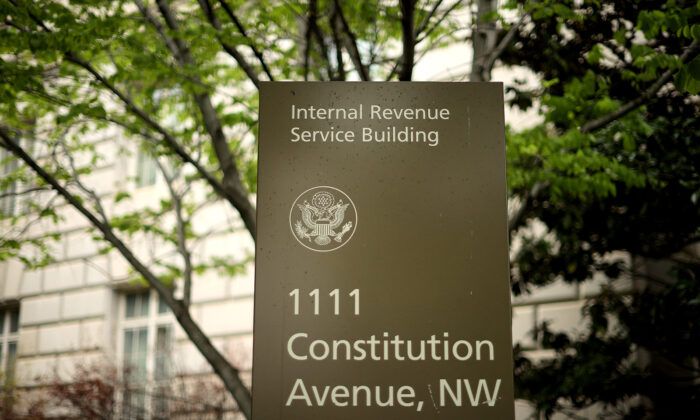 The Internal Revenue Service headquarters building in Washington, D.C., is seen in a file photo. (Chip Somodevilla/Getty Images)