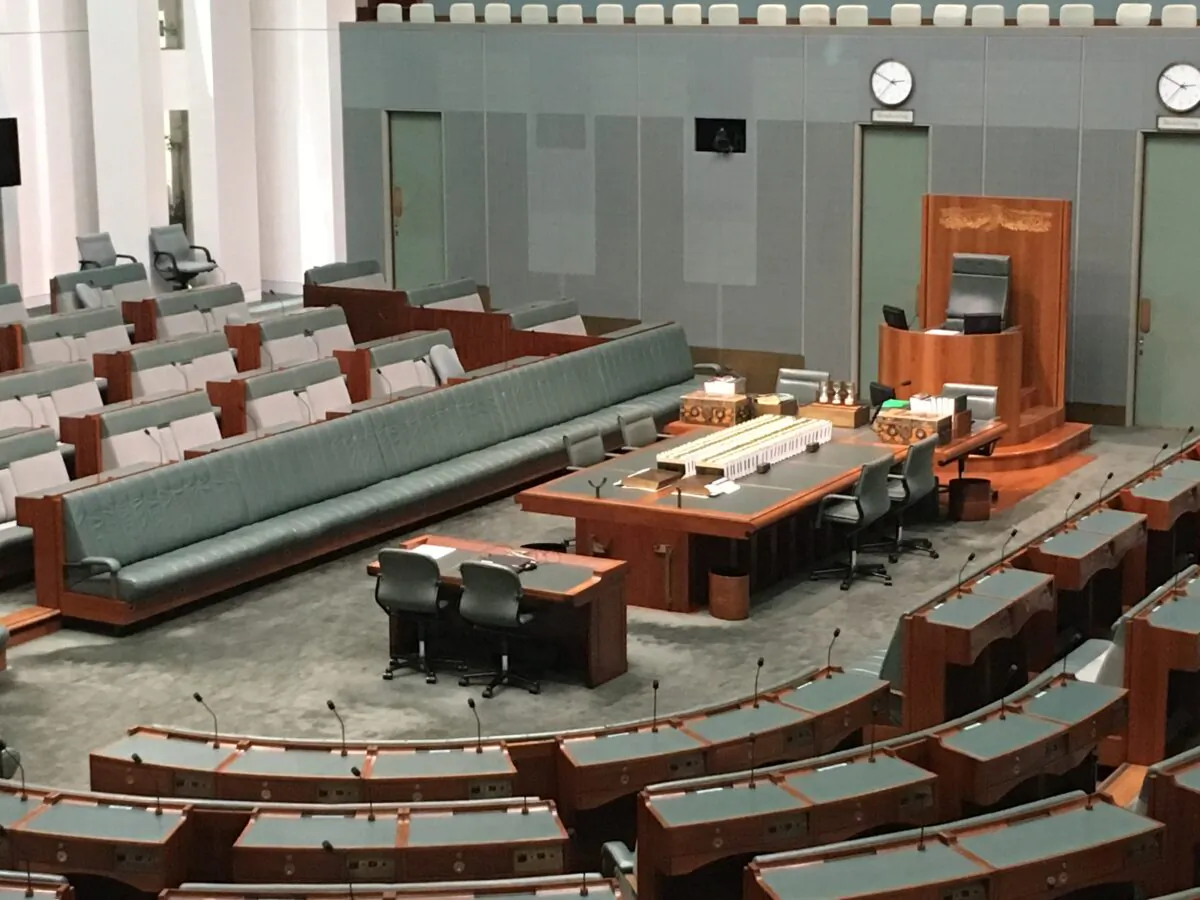 The lower house of the Australian Parliament in Canberra. (Melanie Sun/The Epoch Times)