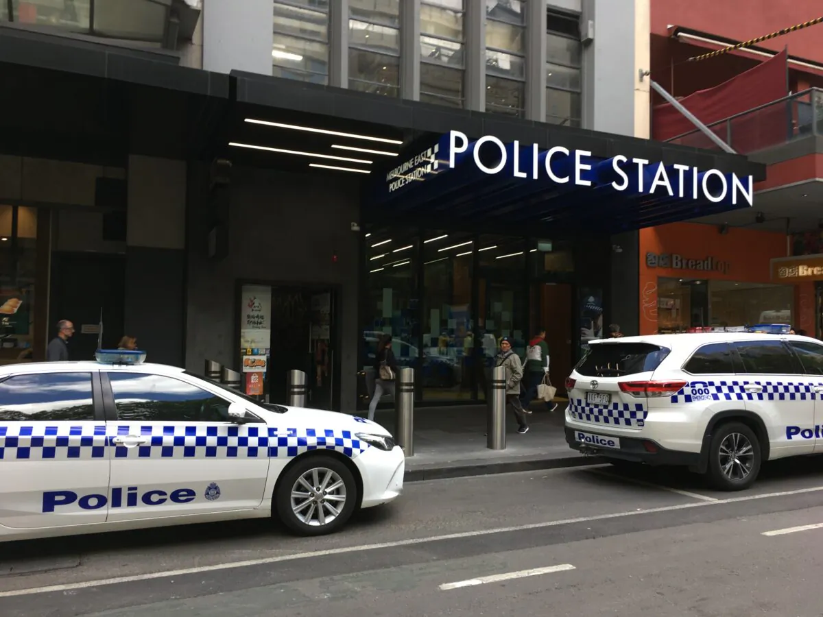 A police station in Melbourne, Australia. (Melanie Sun/The Epoch Times)