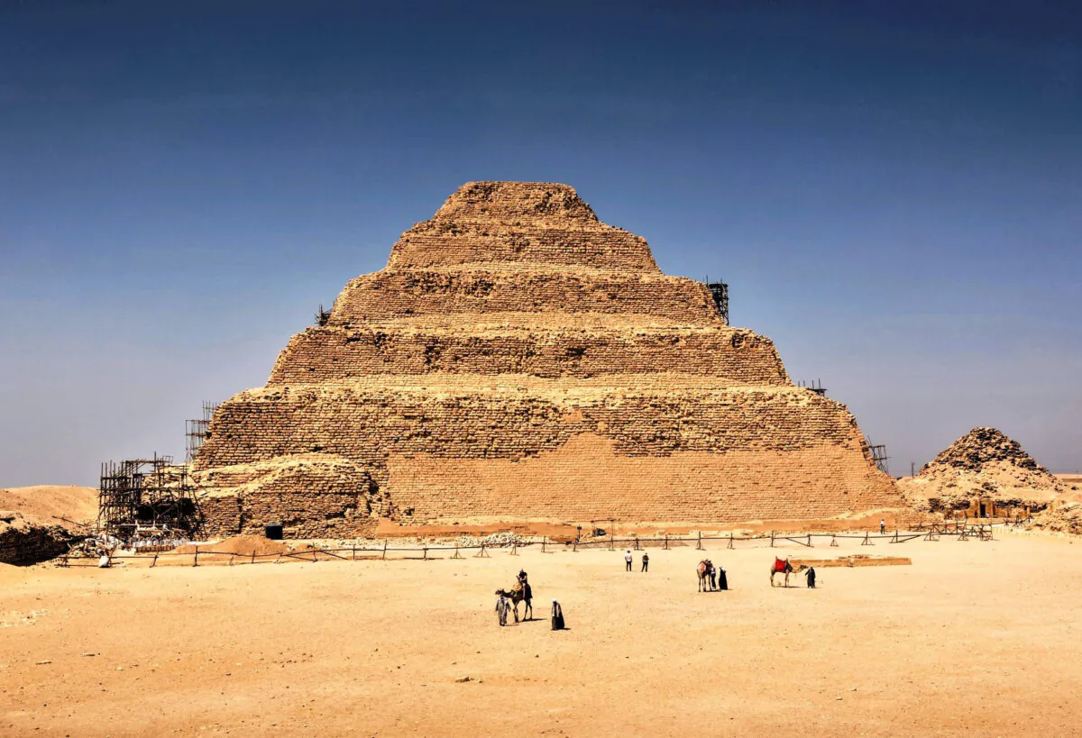 The Step Pyramid in Saqqara, Egypt, remains the oldest stone edifice in the world today. (Witthayap/Dreamstime.com.)