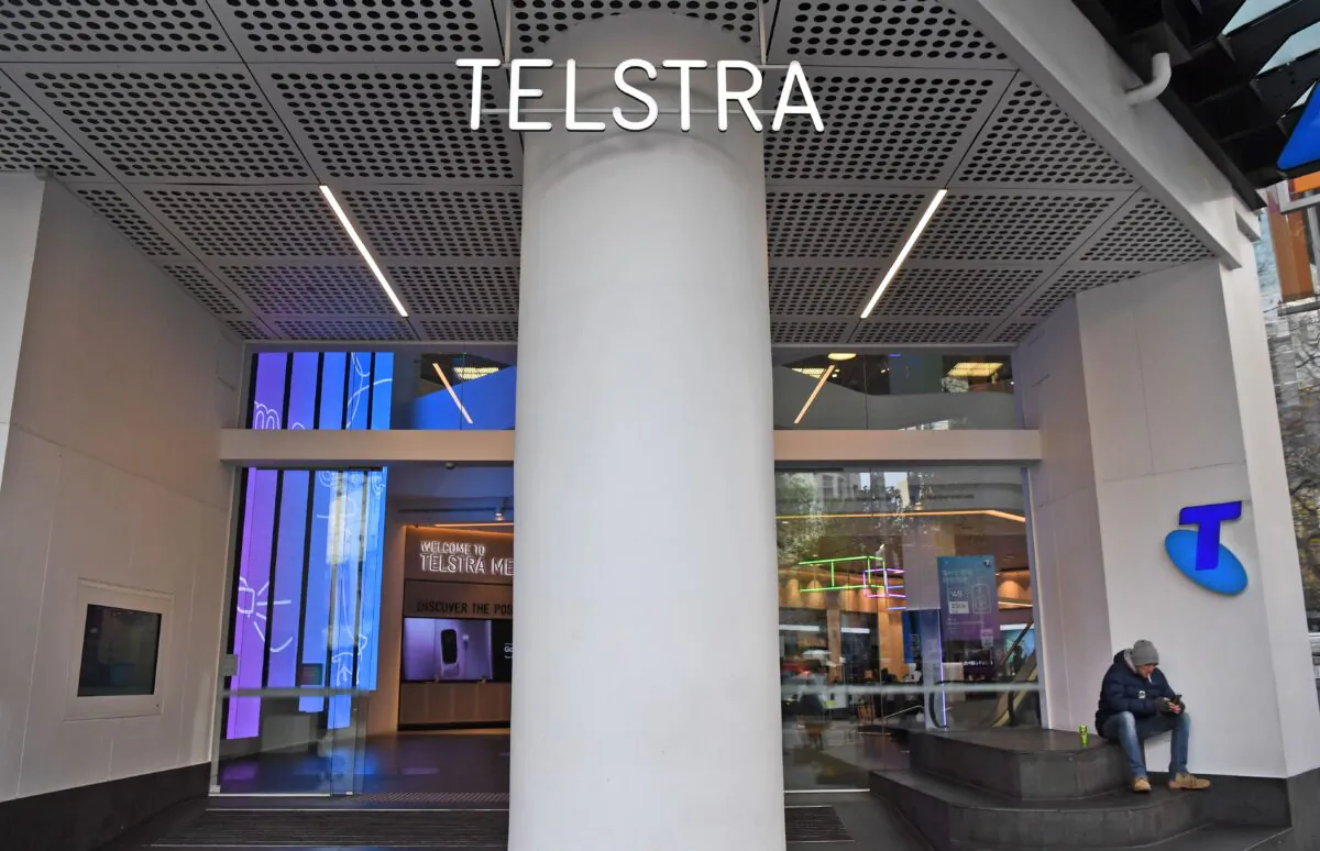 A Telstra store on Melbourne's central business district in Melbourne, Australia on June 20, 2018. (William West/AFP via Getty Images)