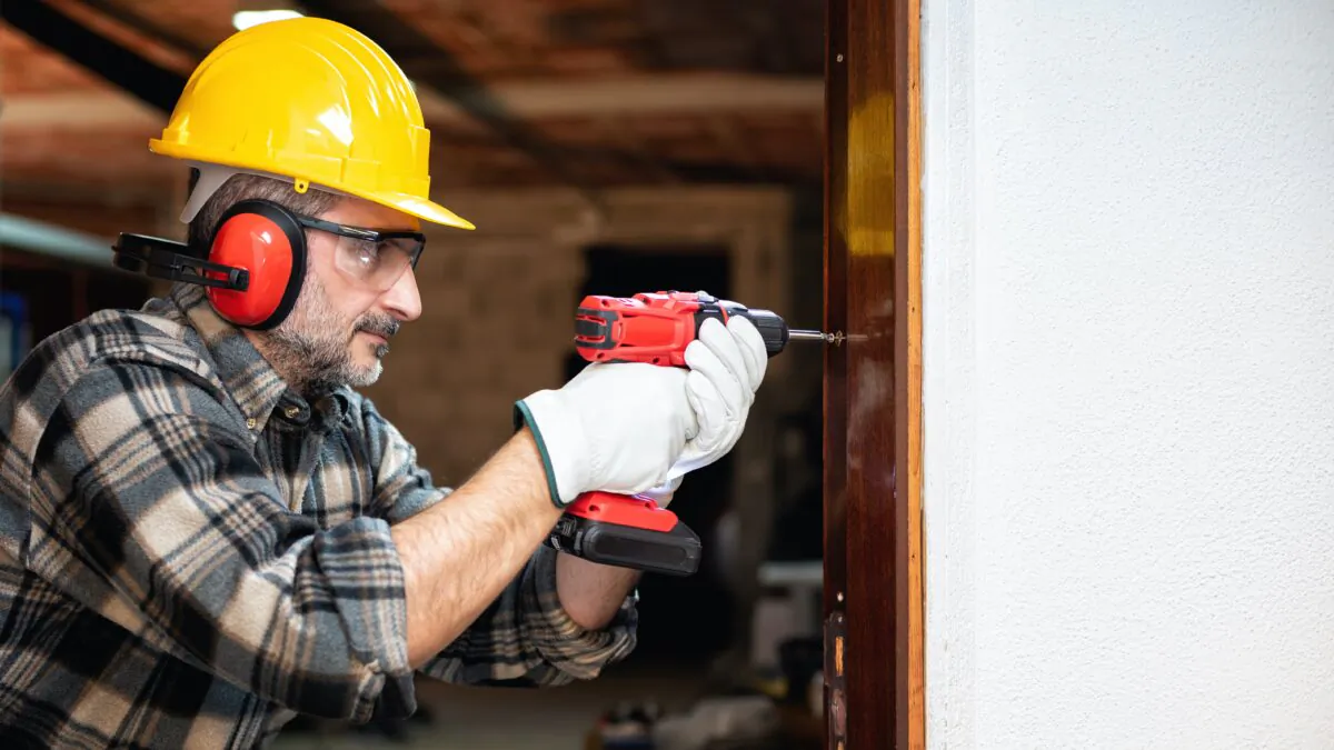 For your door to swing properly, it's vital that the wall opening framing is square and vertical. (Francescomoufotografo/Shutterstock)