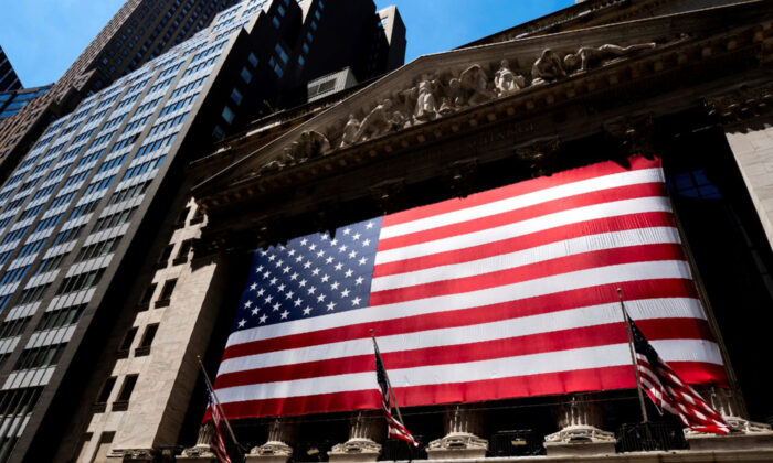 The New York Stock Exchange in New York on June 29, 2022. (Julia Nikhinson/AP Photo)