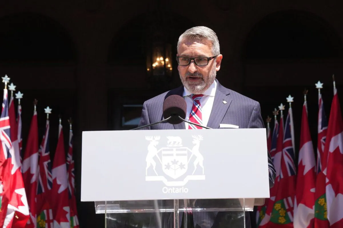Ontario Long-Term Care Minister Paul Calandra, in Toronto, on June 24. (The Canadian Press/Nathan Denette)