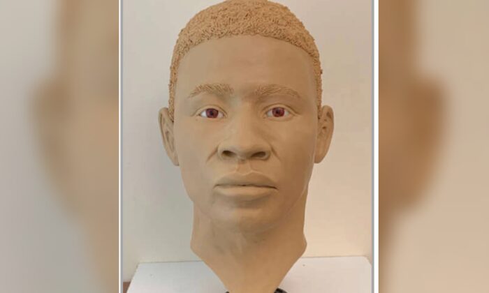 Authorities hope this clay rendering will help reveal the identity of a man who was found dead almost 35 years ago, in a photo released Aug. 25, 2022. (Photo Courtesy of Ohio Attorney General David Yost's Criminal Intelligence Unit)