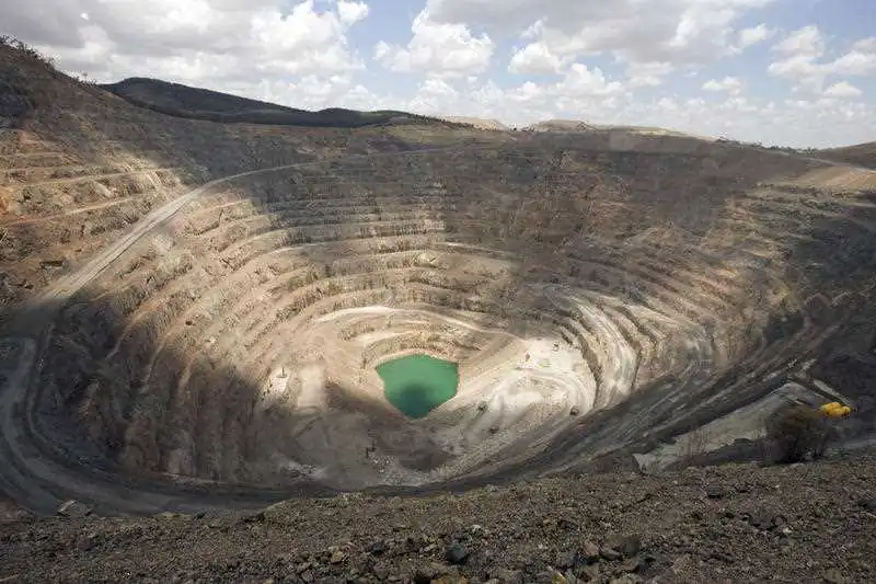 A view of the Cadia mine at Orange as pictured Friday, Jan. 8, 2010. (AAP Image/Jacky Ghossein)
