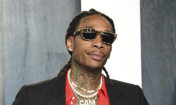 Wiz Khalifa arrives at the Vanity Fair Oscar Party, in Beverly Hills, Calif., on Feb. 9, 2020. (Evan Agostini/Invision/AP, File)