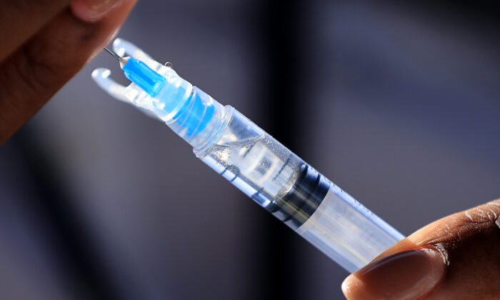A COVID-19 vaccine in Washington in a May 6, 2021, file image. (Chip Somodevilla/Getty Images)