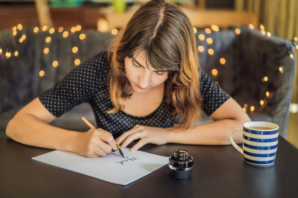 Writing a handwritten thank you note is a wonderful way to make someone feel appreciated. (Elizaveta Galitckaia/Shutterstock)