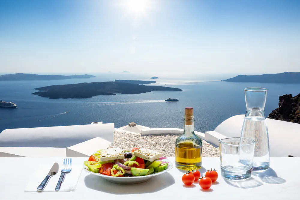 You'll find horiatiki everywhere from home dinner tables to fancy restaurants across Greece. (Sven Hansche/Shutterstock)