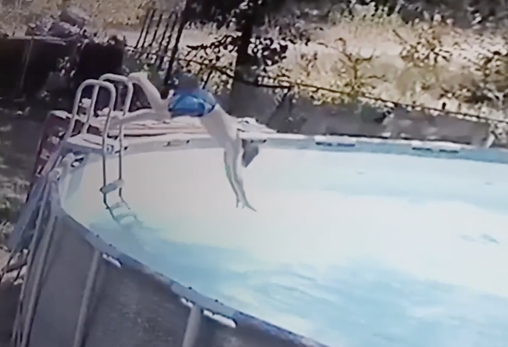 Terrifying Footage Shows 10 Year Old Jumping Into Pool To Save Mom   Lori Keeney 1 