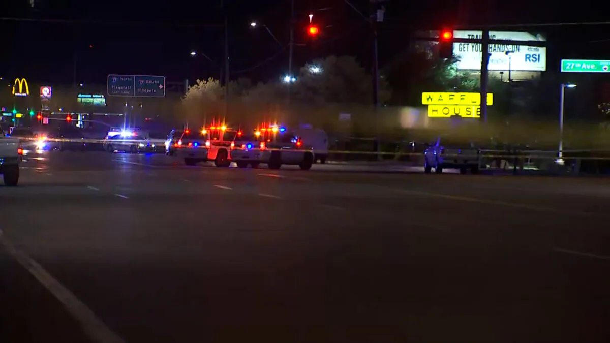 Law enforcement officers responded to a shooting incident in Phoenix on Aug. 28, 2022. (Courtesy of KPHO/KTVK)