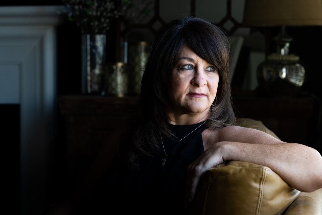 Charlene Carter, former Southwest Airlines flight attendant, at her home in Aurora, Colo., on Aug. 30, 2022. (Michael Ciaglo for The Epoch Times)