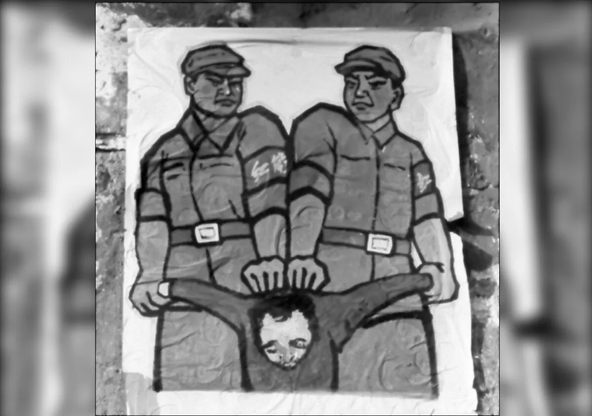 Cancel Culture: Reformatted image of a Chinese poster in late 1966 showing how to deal with so-called "enemy of the people" during the Great Proletarian Cultural Revolution. (Jean Vincent/AFP/Getty Images)
