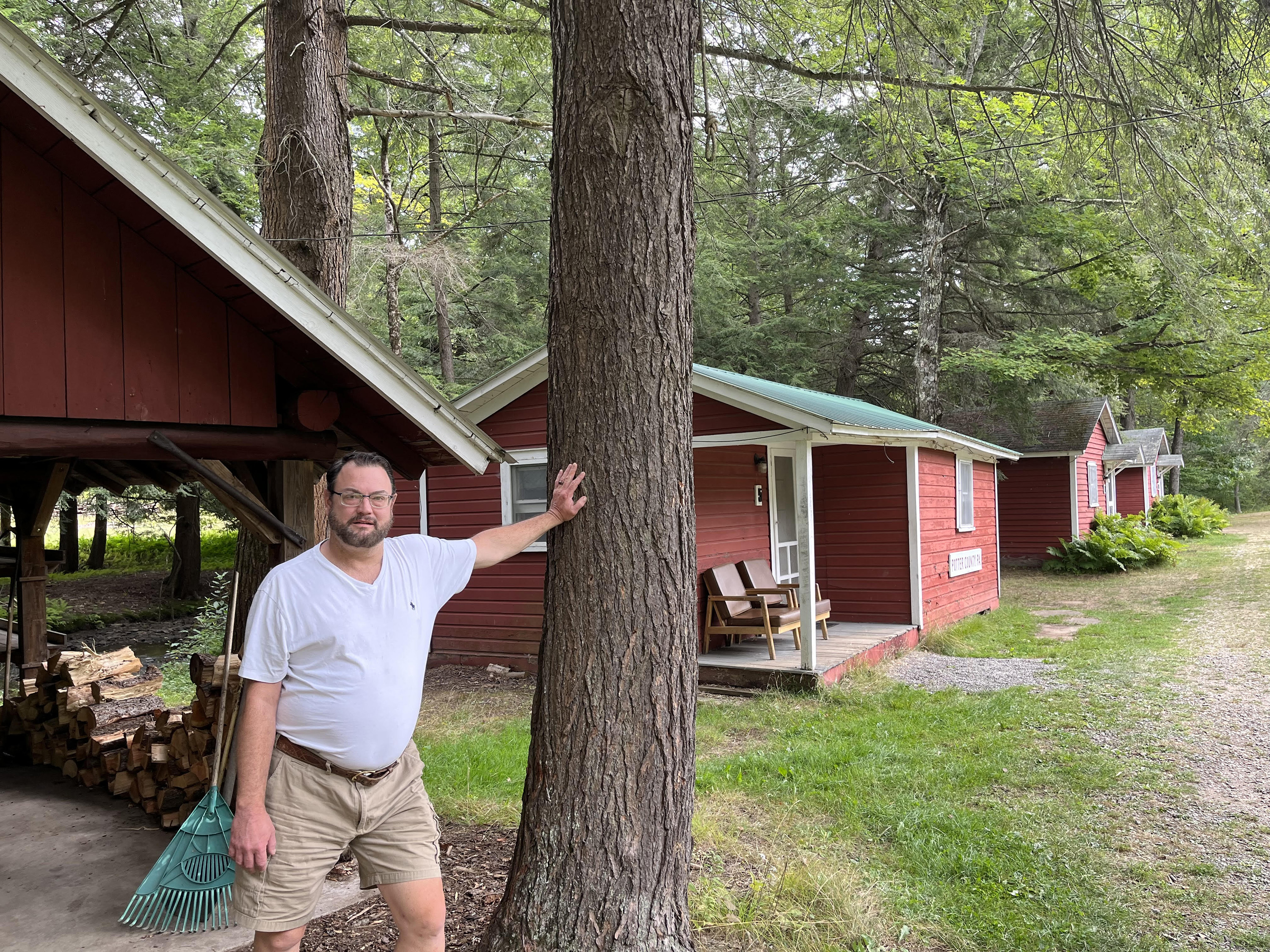 Brian Ruane, co-owner of the Nine Mile Motel in Ulysses, Potter County, 