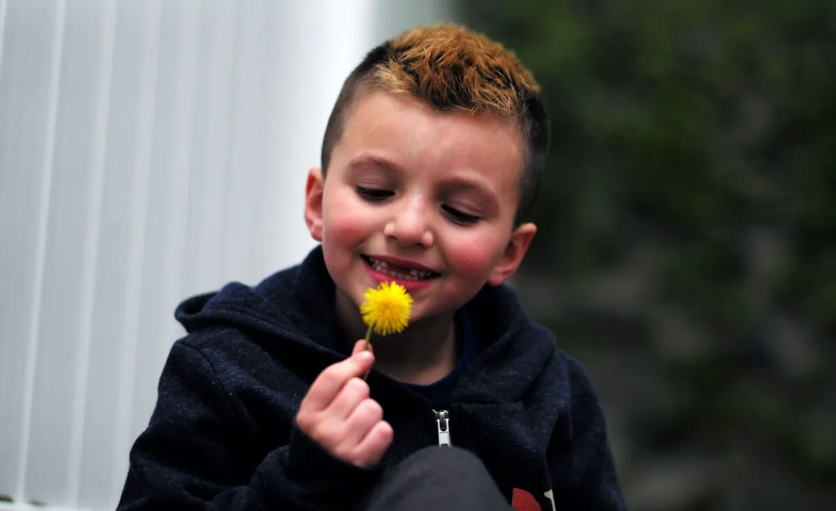 A 7-year-old transgender child poses for photos in Melrose, Mass., on May 9, 2017. (Jewel Samad/AFP via Getty Images)