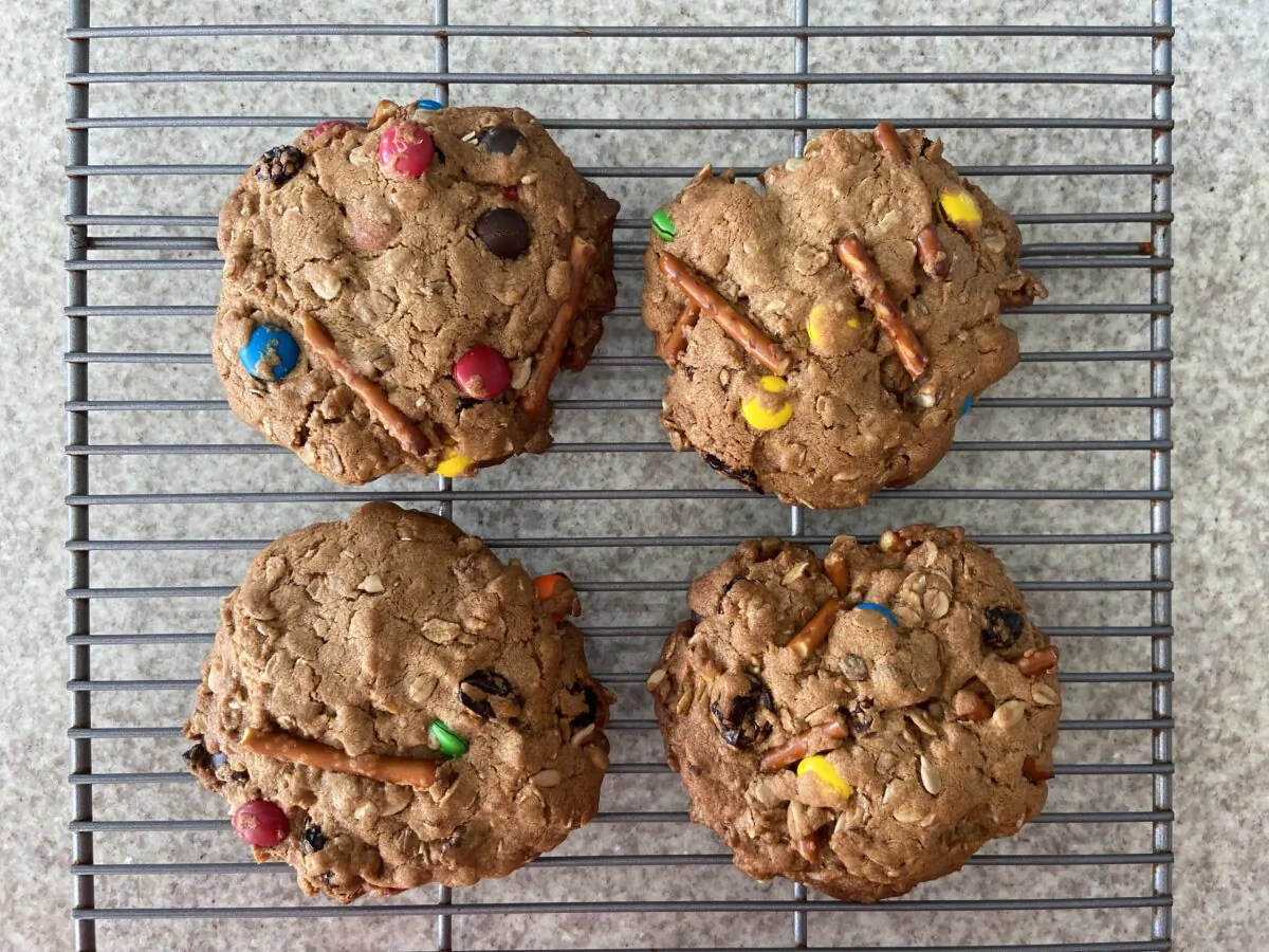 When baking large cookies, keep the additions in larger pieces. (JeanMarie Brownson/TNS)