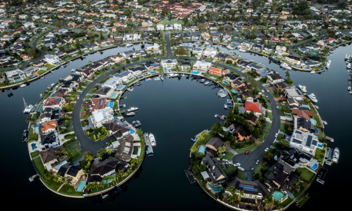 A general view of housing in the southern suburbs in Sydney, Australia, on May 3, 2022. (Brook Mitchell/Getty Images)