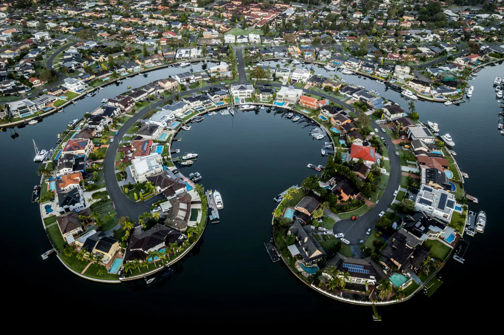 A general view of housing in the southern suburbs in Sydney, Australia, on May 3, 2022. (Brook Mitchell/Getty Images)