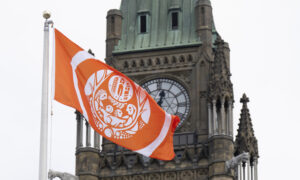 Canada Residential School Survivors’ Flag on Parliament Hill