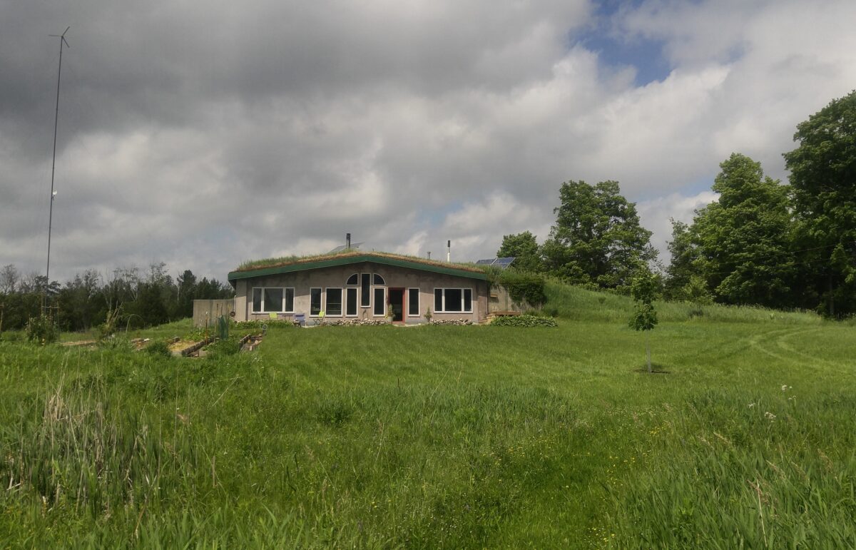 The Rollins's 40-acre off-grid property in Bruce County, Ontario. (Courtesy of Velvet Rollins)