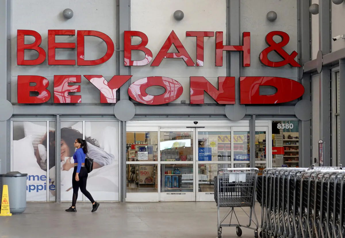 Bed Bath & Beyond store in Miami, Fla., on June 29, 2022. (Joe Raedle/Getty Images)